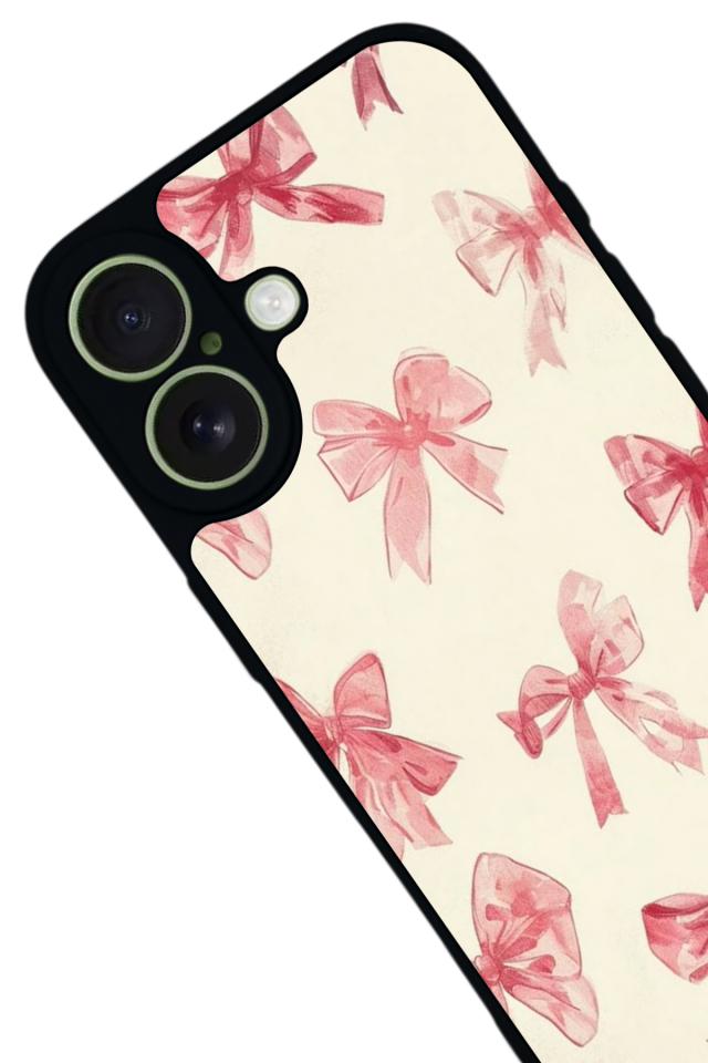 iPhone 17 Uyumlu Kurdele Tasarımlı Glossy Premium Kılıf