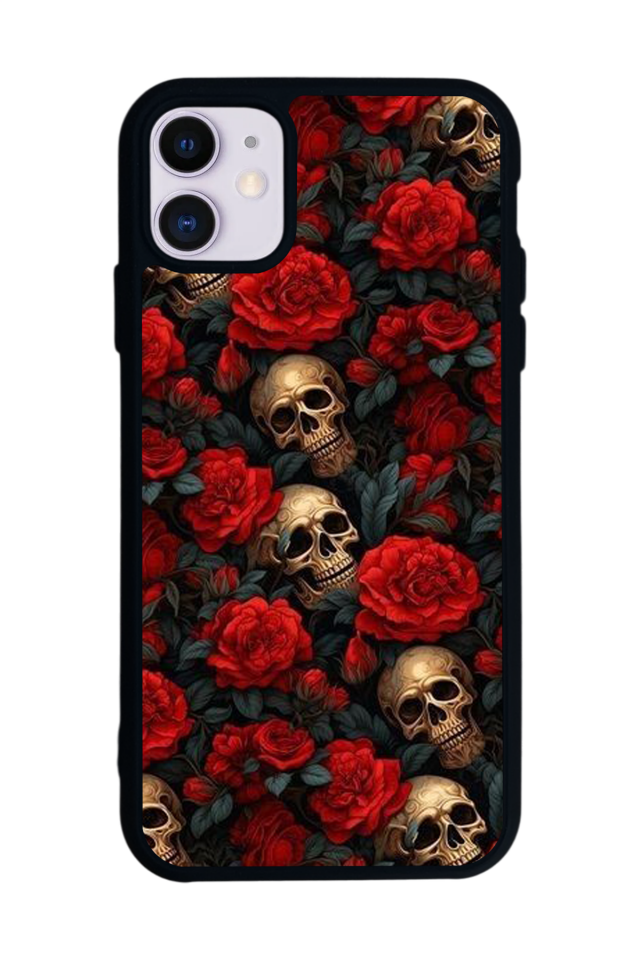 iPhone 11 Uyumlu KuruKafa Tasarımlı Glossy Premium Kılıf