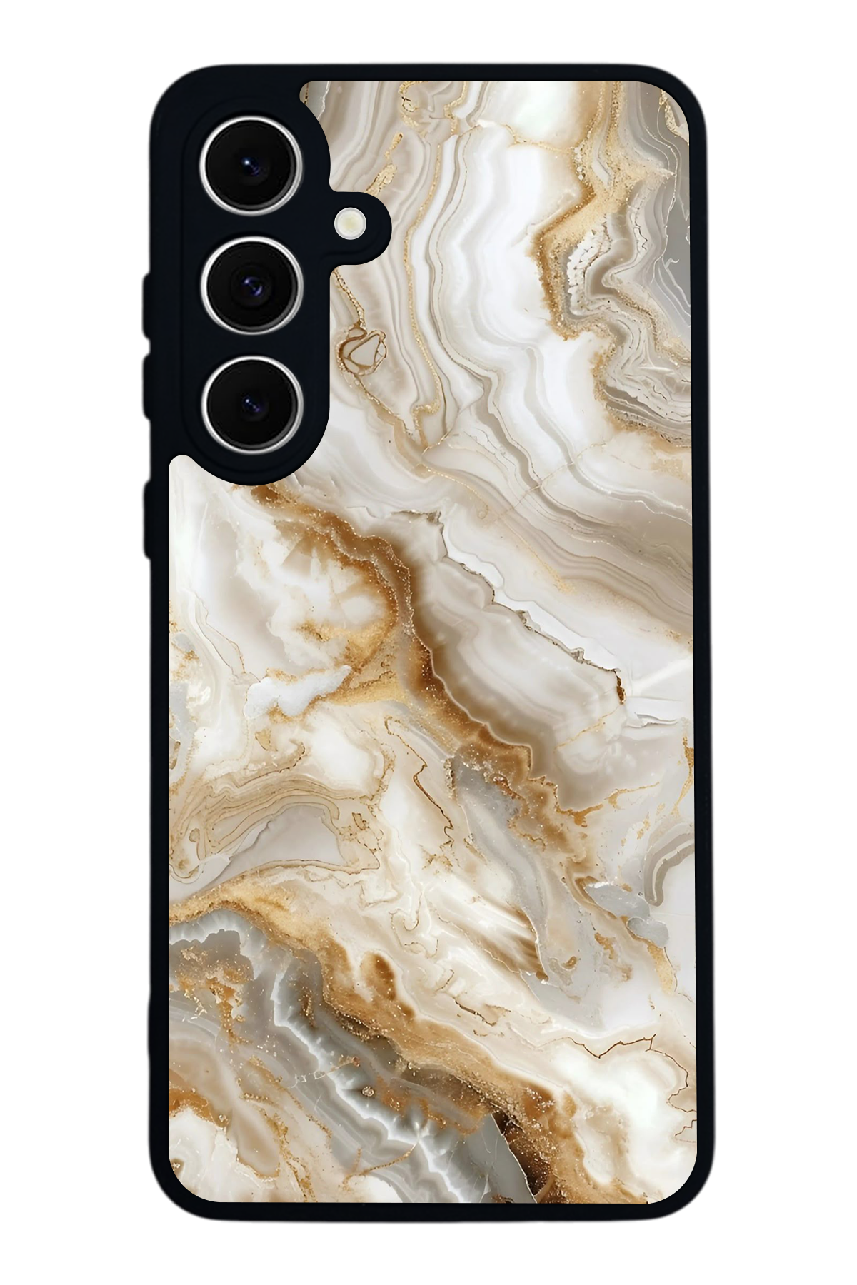 Samsung Galaxy A16 Uyumlu Mermer Marble Tasarımlı Glossy Premium Kılıf