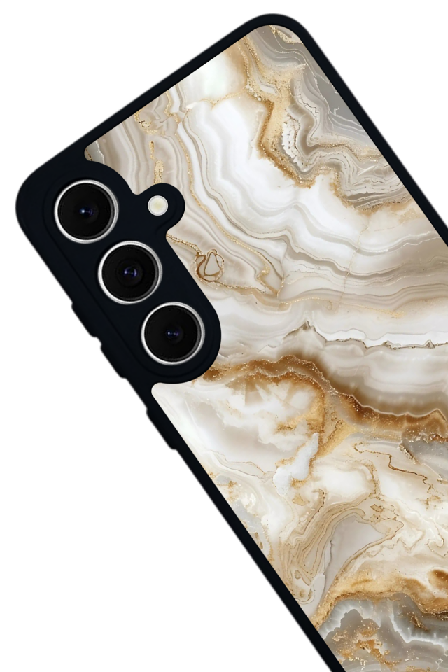 Samsung Galaxy A16 Uyumlu Mermer Marble Tasarımlı Glossy Premium Kılıf