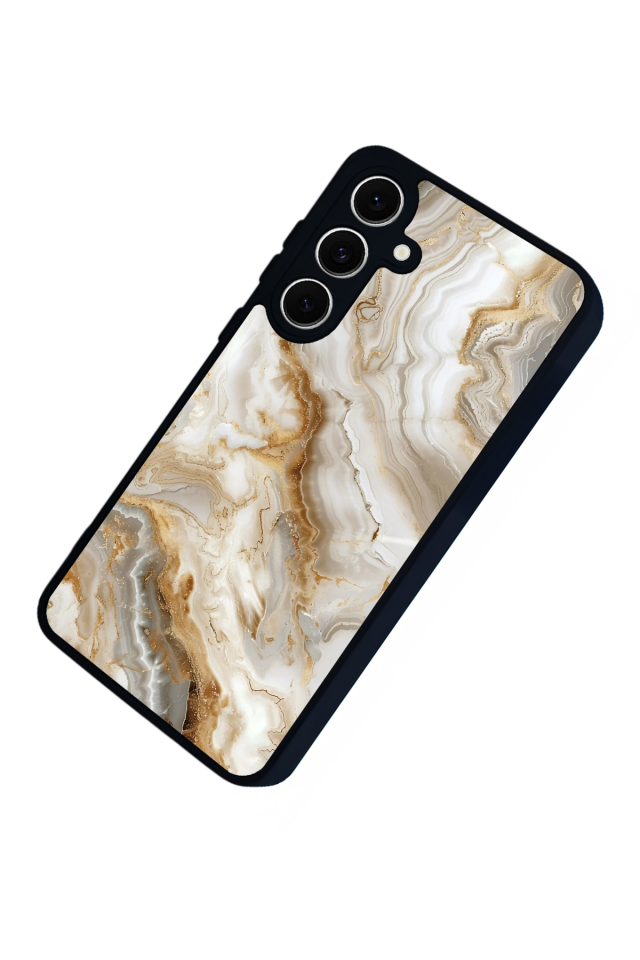 Samsung Galaxy A16 Uyumlu Mermer Marble Tasarımlı Glossy Premium Kılıf