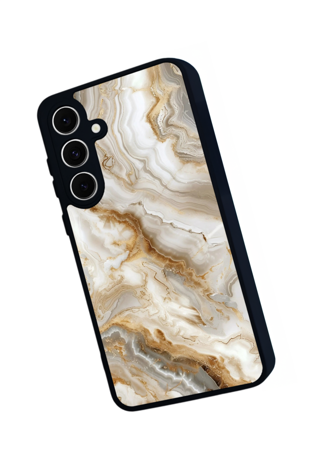 Samsung Galaxy A16 Uyumlu Mermer Marble Tasarımlı Glossy Premium Kılıf