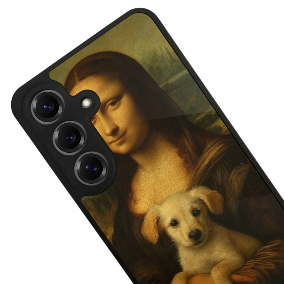 Samsung Galaxy S25 Uyumlu Monalisa Tasarımlı Glossy Premium Kılıf