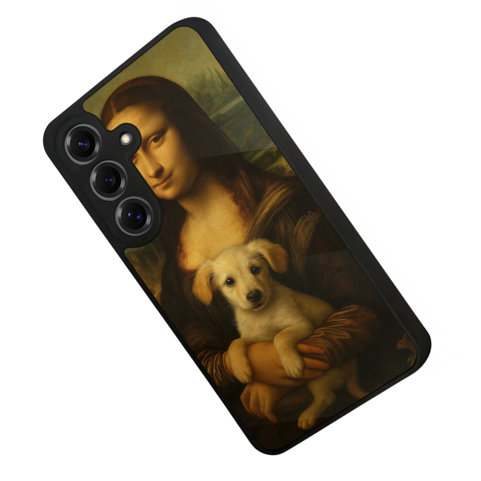 Samsung Galaxy S25 Uyumlu Monalisa Tasarımlı Glossy Premium Kılıf