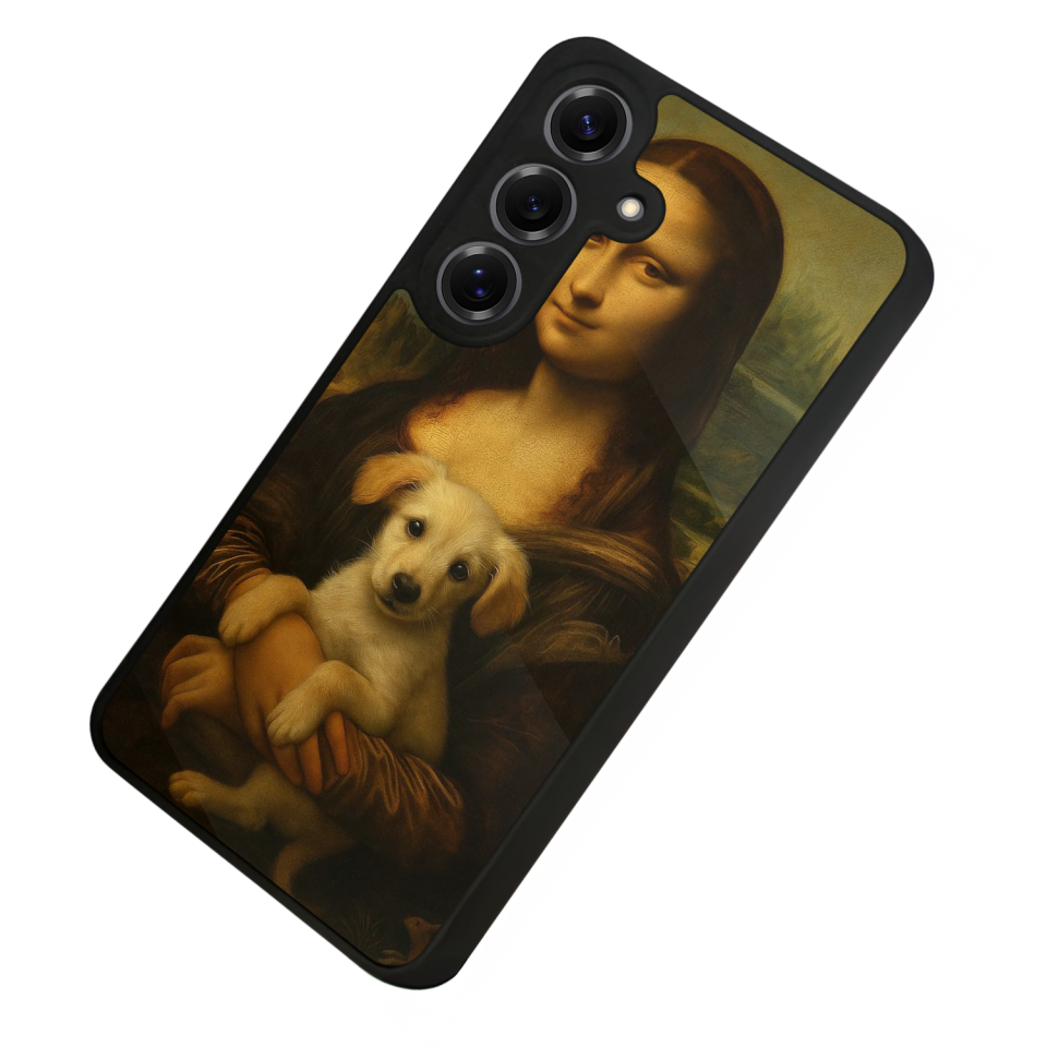Samsung Galaxy S25 Uyumlu Monalisa Tasarımlı Glossy Premium Kılıf
