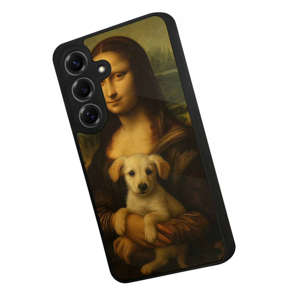 Samsung Galaxy S25 Uyumlu Monalisa Tasarımlı Glossy Premium Kılıf