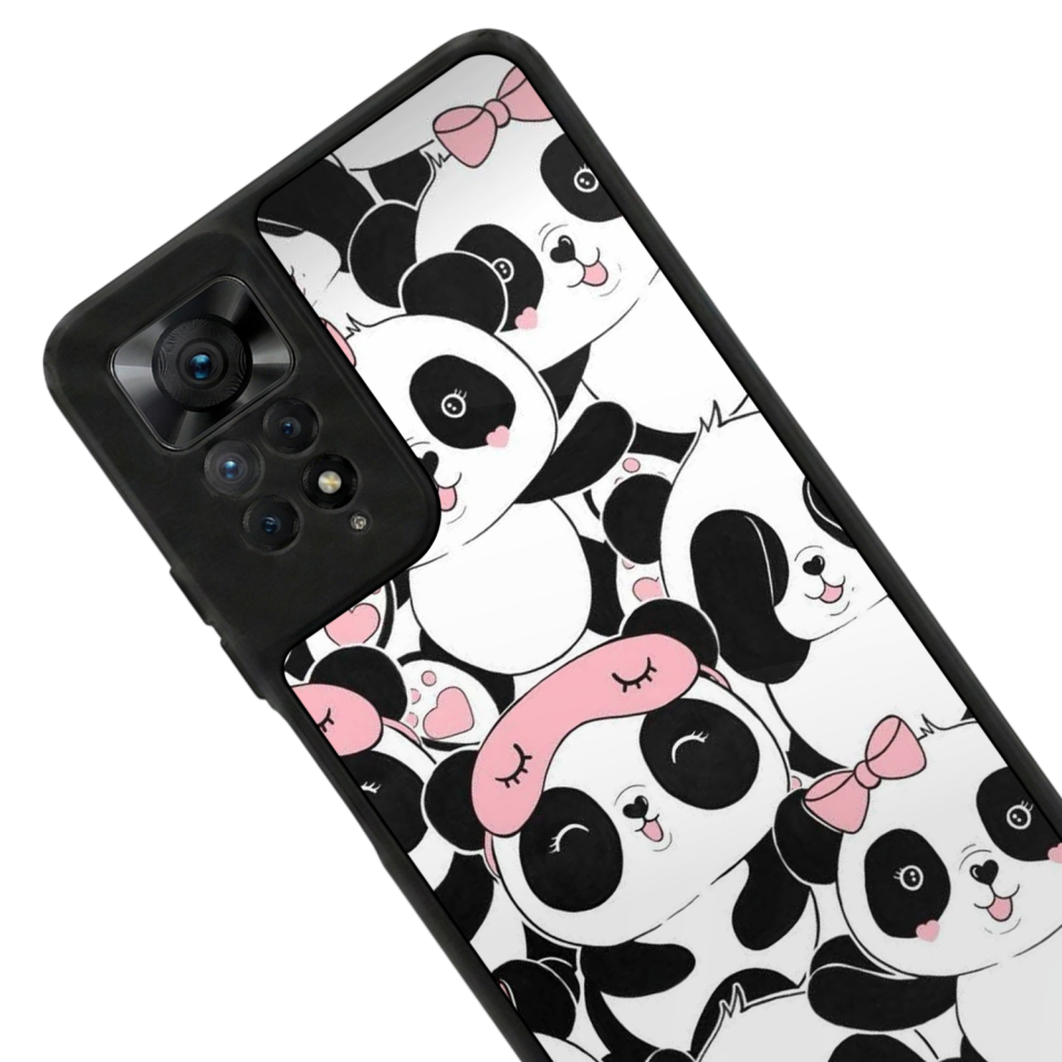 Xiaomi Redmi Note 12 Pro Uyumlu Panda Tasarımlı Glossy Premium Kılıf