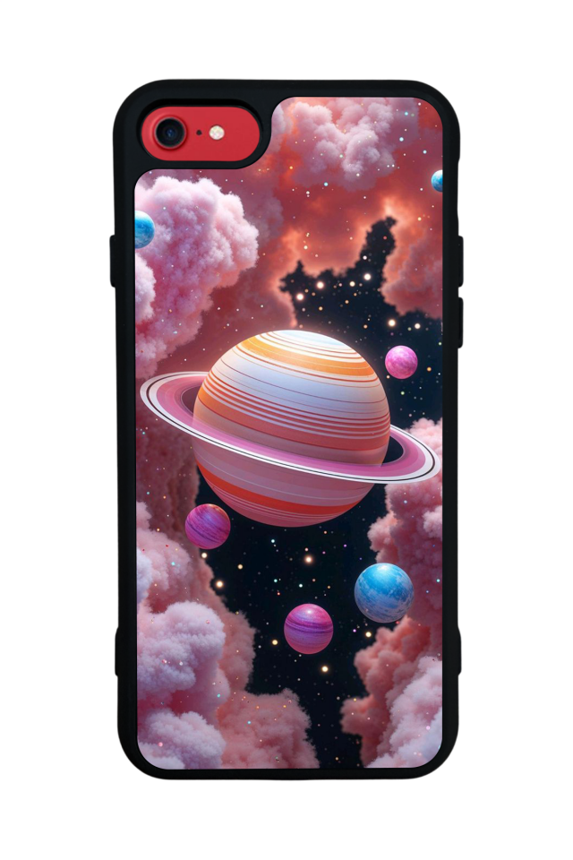iPhone 7 Uyumlu Uzay Tasarımlı Glossy Premium Kılıf