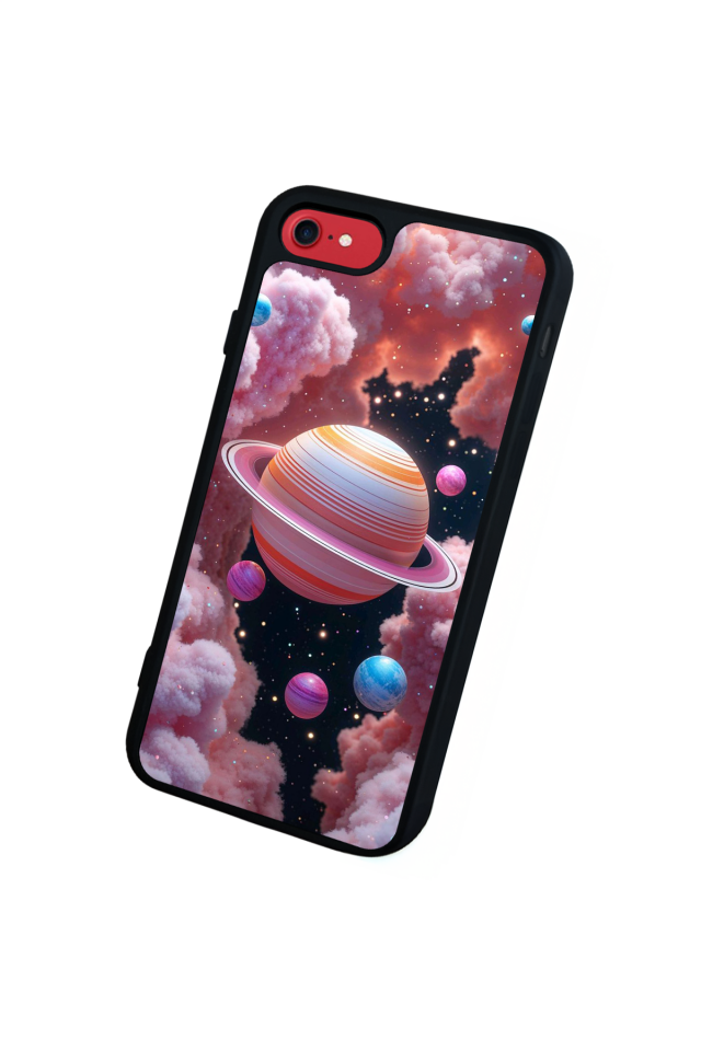 iPhone 7 Uyumlu Uzay Tasarımlı Glossy Premium Kılıf