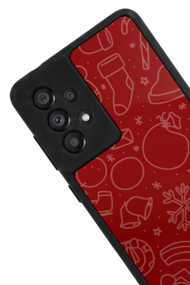 Samsung Galaxy A73 Uyumlu Yilbasi Christmas Tasarımlı Glossy Premium Kılıf