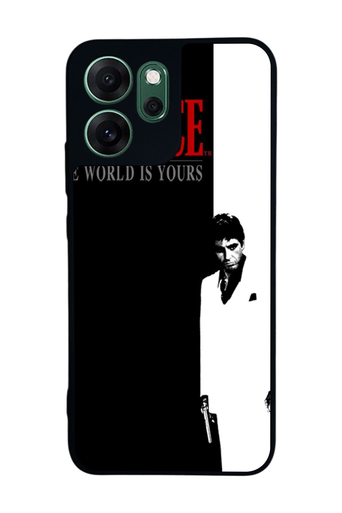 Oppo Reno 14F Uyumlu Scarface Tasarımlı Glossy Premium Kılıf