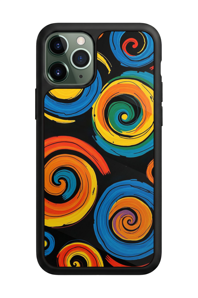 iPhone 11 Pro Uyumlu Abstract Tasarımlı Glossy Premium Kılıf