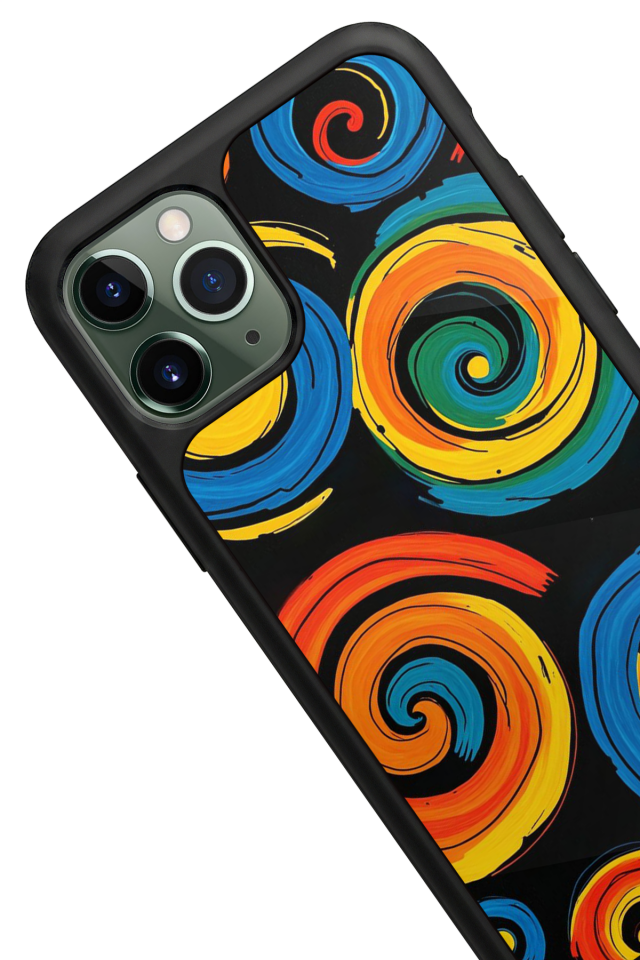 iPhone 11 Pro Uyumlu Abstract Tasarımlı Glossy Premium Kılıf