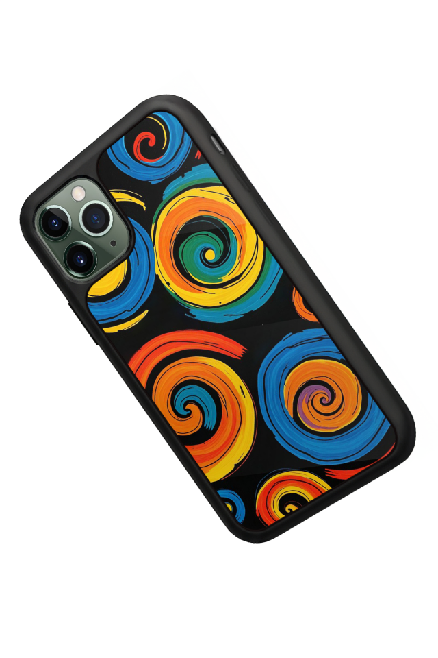 iPhone 11 Pro Uyumlu Abstract Tasarımlı Glossy Premium Kılıf
