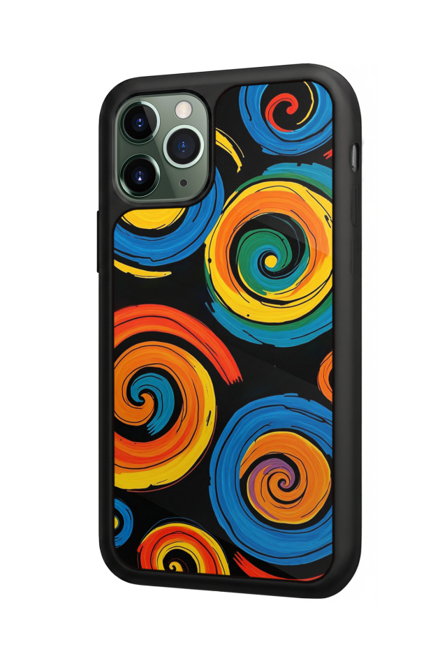 iPhone 11 Pro Uyumlu Abstract Tasarımlı Glossy Premium Kılıf