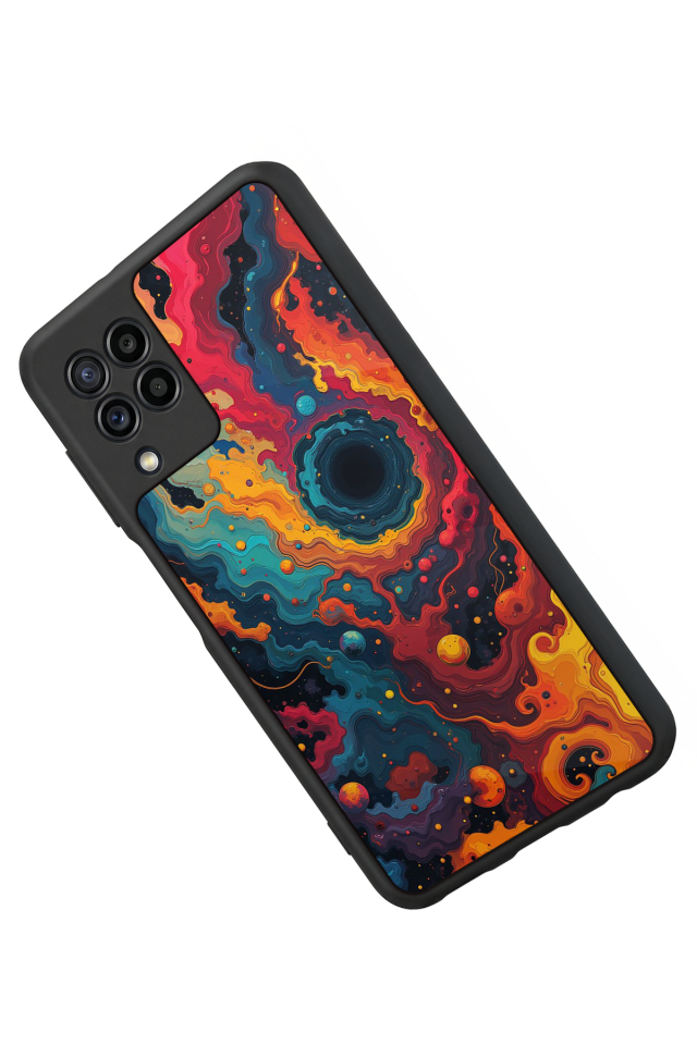 Samsung Galaxy M22 Uyumlu Abstract Tasarımlı Glossy Premium Kılıf