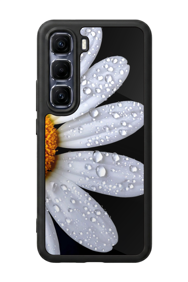 Infinix Hot 60 Pro Plus Uyumlu Cicek Tasarımlı Glossy Premium Kılıf