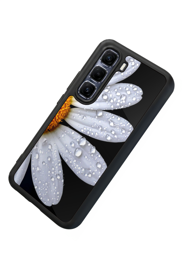 Infinix Hot 60 Pro Plus Uyumlu Cicek Tasarımlı Glossy Premium Kılıf