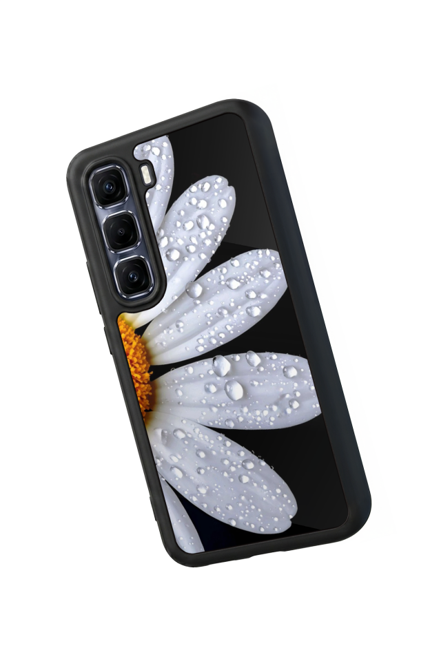 Infinix Hot 60 Pro Plus Uyumlu Cicek Tasarımlı Glossy Premium Kılıf