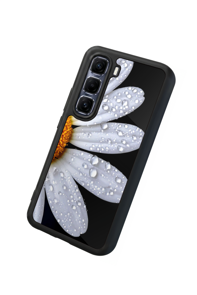Infinix Hot 60 Pro Plus Uyumlu Cicek Tasarımlı Glossy Premium Kılıf