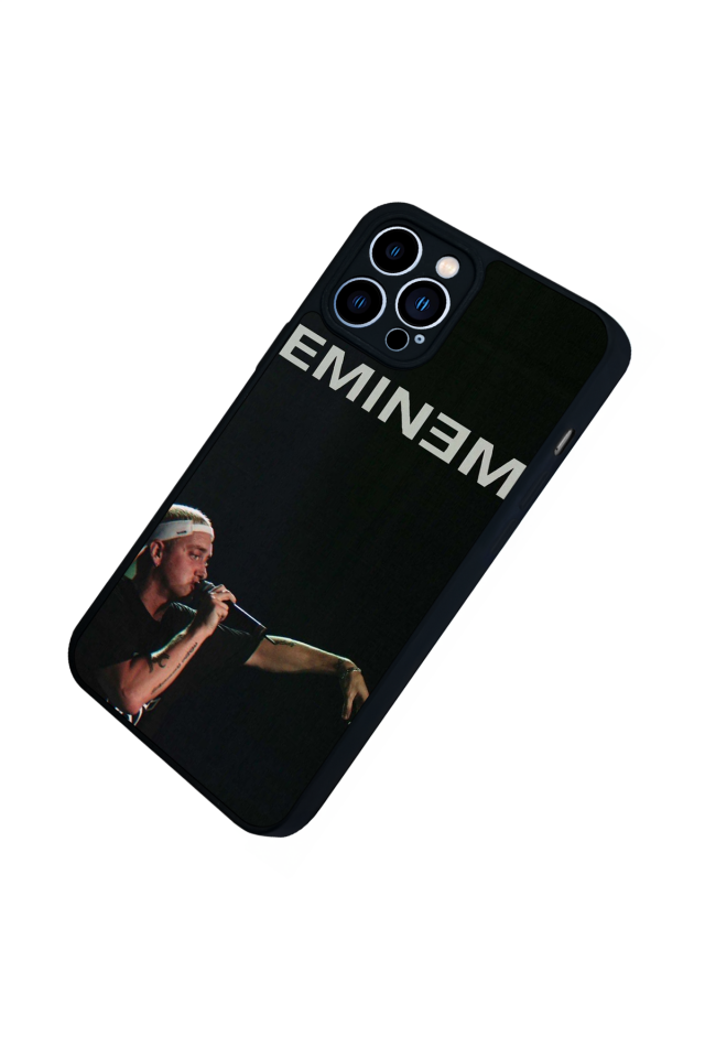 iPhone 12 Pro Max Uyumlu Eminem Tasarımlı Glossy Premium Kılıf