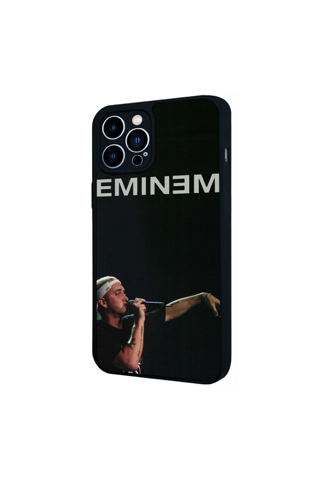 iPhone 12 Pro Max Uyumlu Eminem Tasarımlı Glossy Premium Kılıf