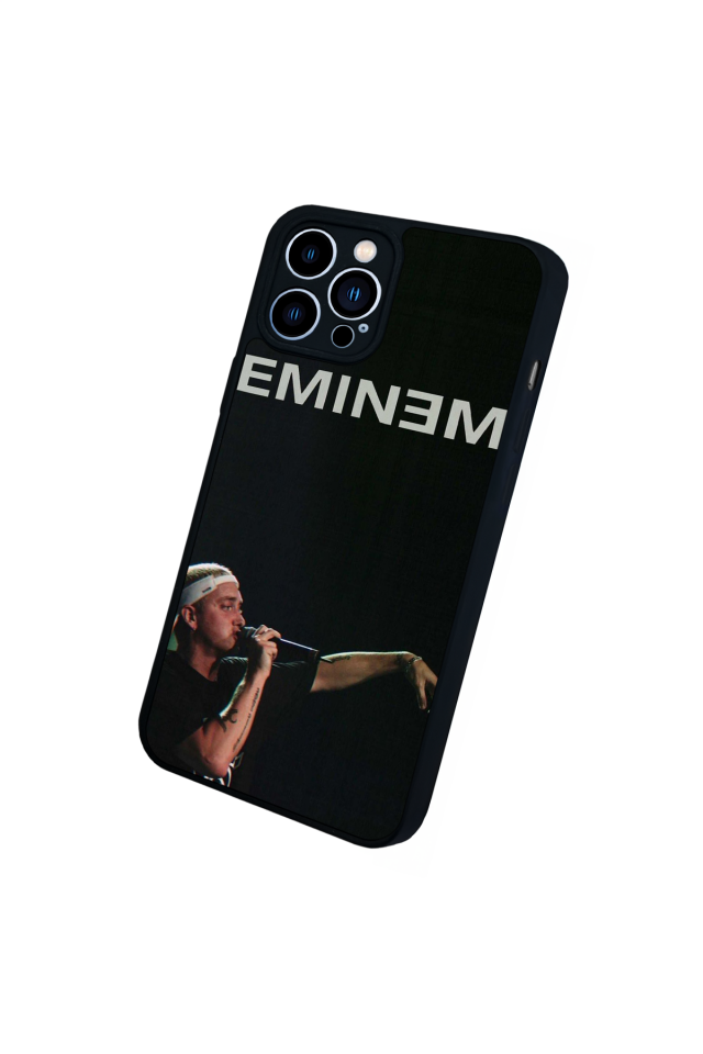 iPhone 12 Pro Max Uyumlu Eminem Tasarımlı Glossy Premium Kılıf
