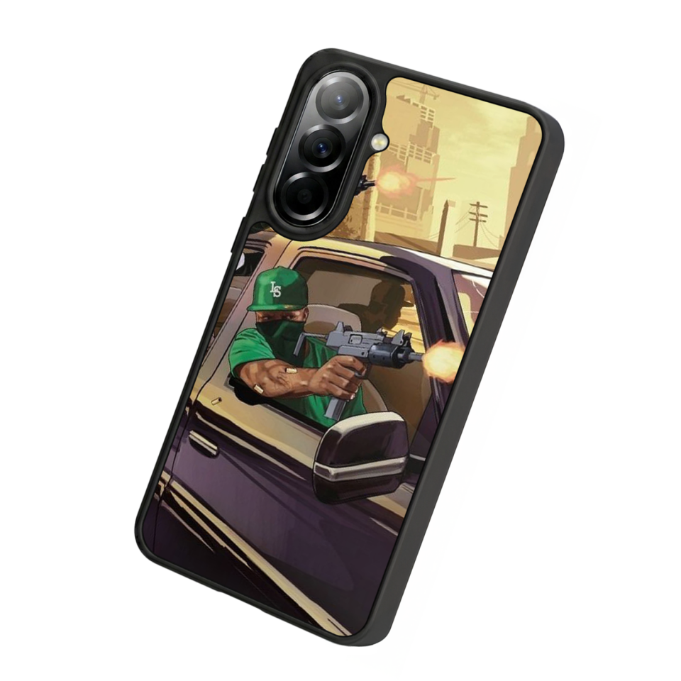 Samsung Galaxy A37 Uyumlu GTA Tasarımlı Glossy Premium Kılıf