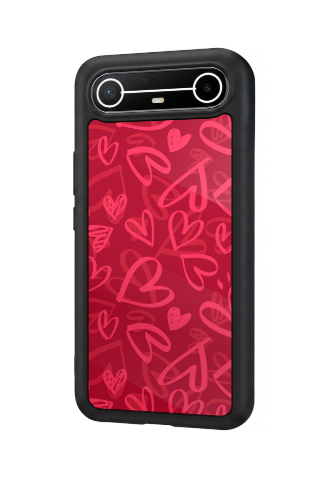Tecno Spark Slim 5G Uyumlu Kalp Love Tasarımlı Glossy Premium Kılıf