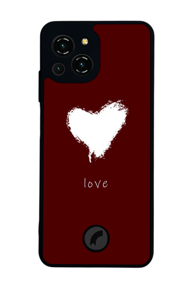 Reeder S23 Pro Max Uyumlu Kalp Love Tasarımlı Glossy Premium Kılıf