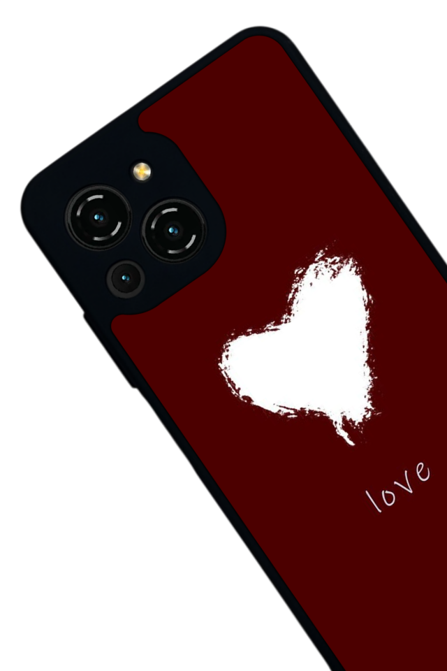 Reeder S23 Pro Max Uyumlu Kalp Love Tasarımlı Glossy Premium Kılıf