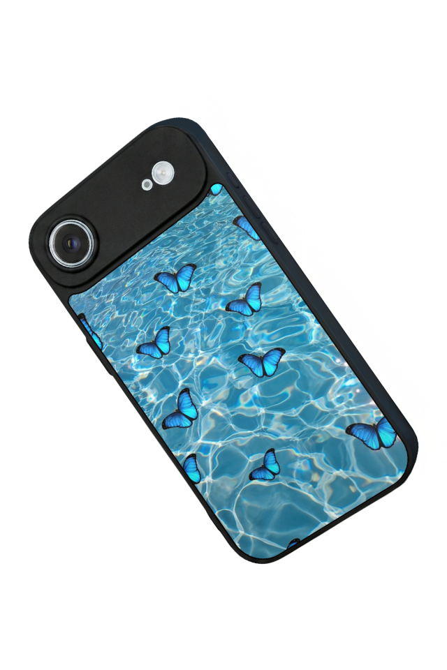 iPhone 17 Air Uyumlu Kelebek Tasarımlı Glossy Premium Kılıf