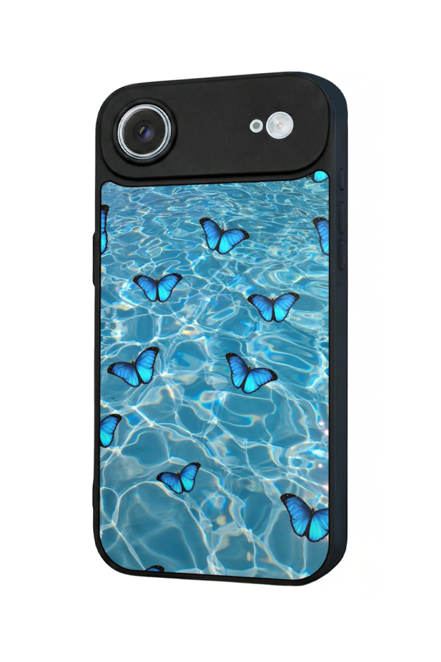 iPhone 17 Air Uyumlu Kelebek Tasarımlı Glossy Premium Kılıf