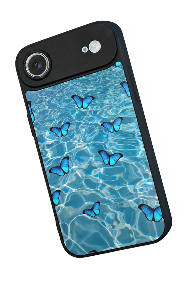 iPhone 17 Air Uyumlu Kelebek Tasarımlı Glossy Premium Kılıf