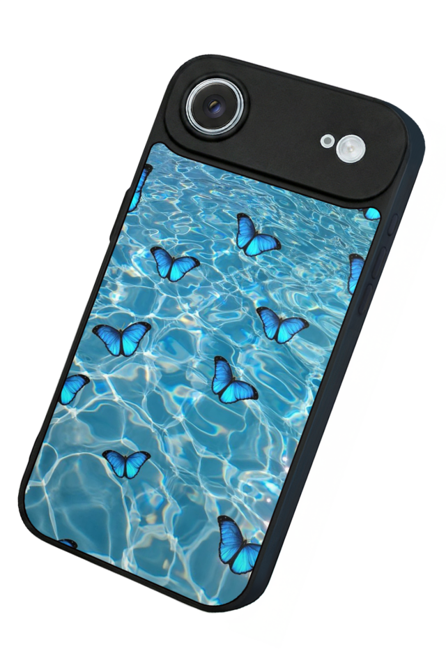 iPhone 17 Air Uyumlu Kelebek Tasarımlı Glossy Premium Kılıf