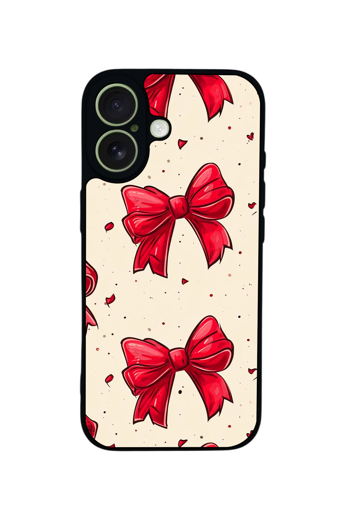 iPhone 17 Uyumlu Kurdele Tasarımlı Glossy Premium Kılıf
