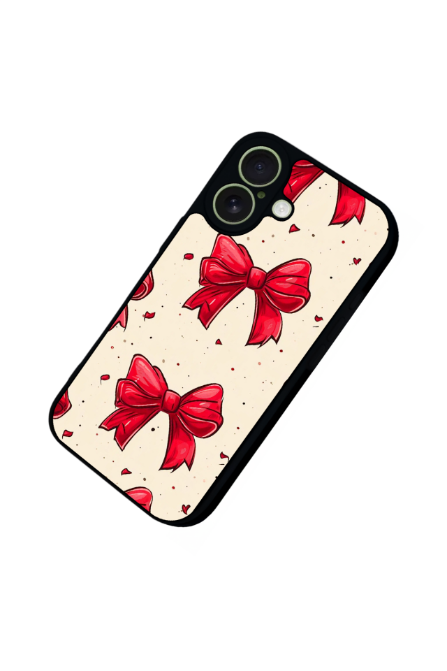iPhone 17 Uyumlu Kurdele Tasarımlı Glossy Premium Kılıf