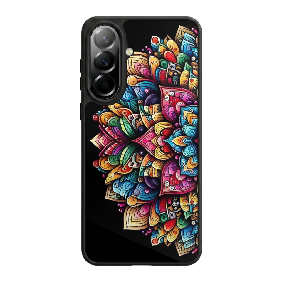 Samsung Galaxy A37 Uyumlu Mandala Tasarımlı Glossy Premium Kılıf