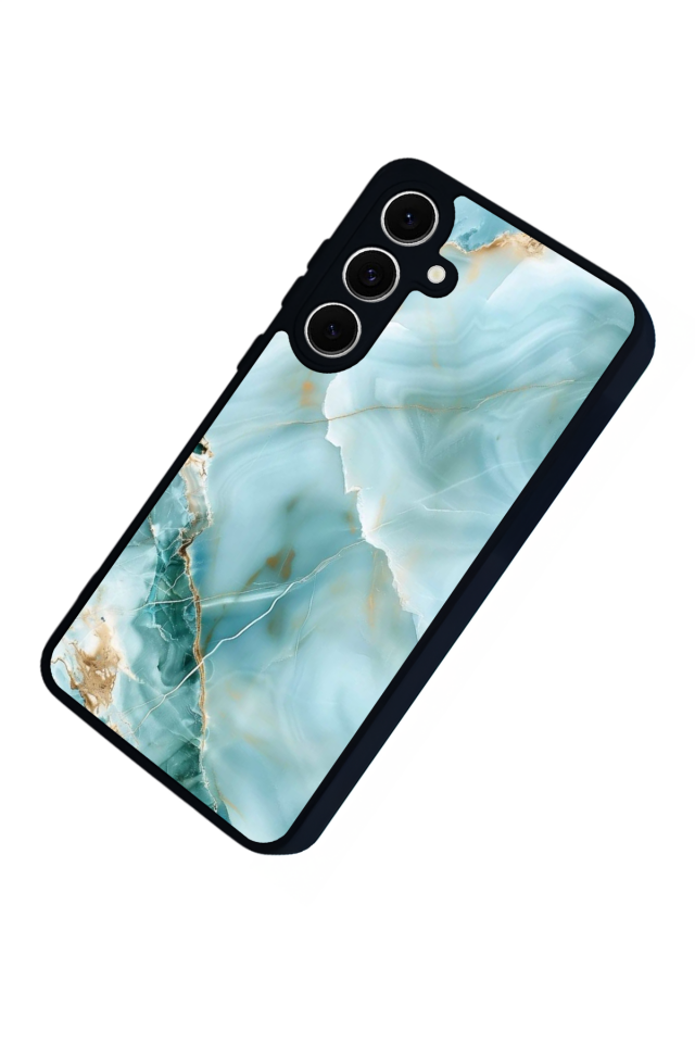 Samsung Galaxy A16 Uyumlu Mermer Marble Tasarımlı Glossy Premium Kılıf