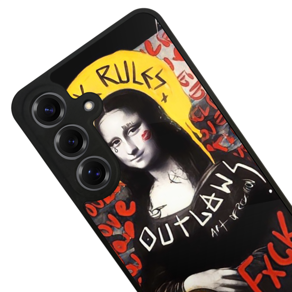 Samsung Galaxy S25 Uyumlu Monalisa Tasarımlı Glossy Premium Kılıf