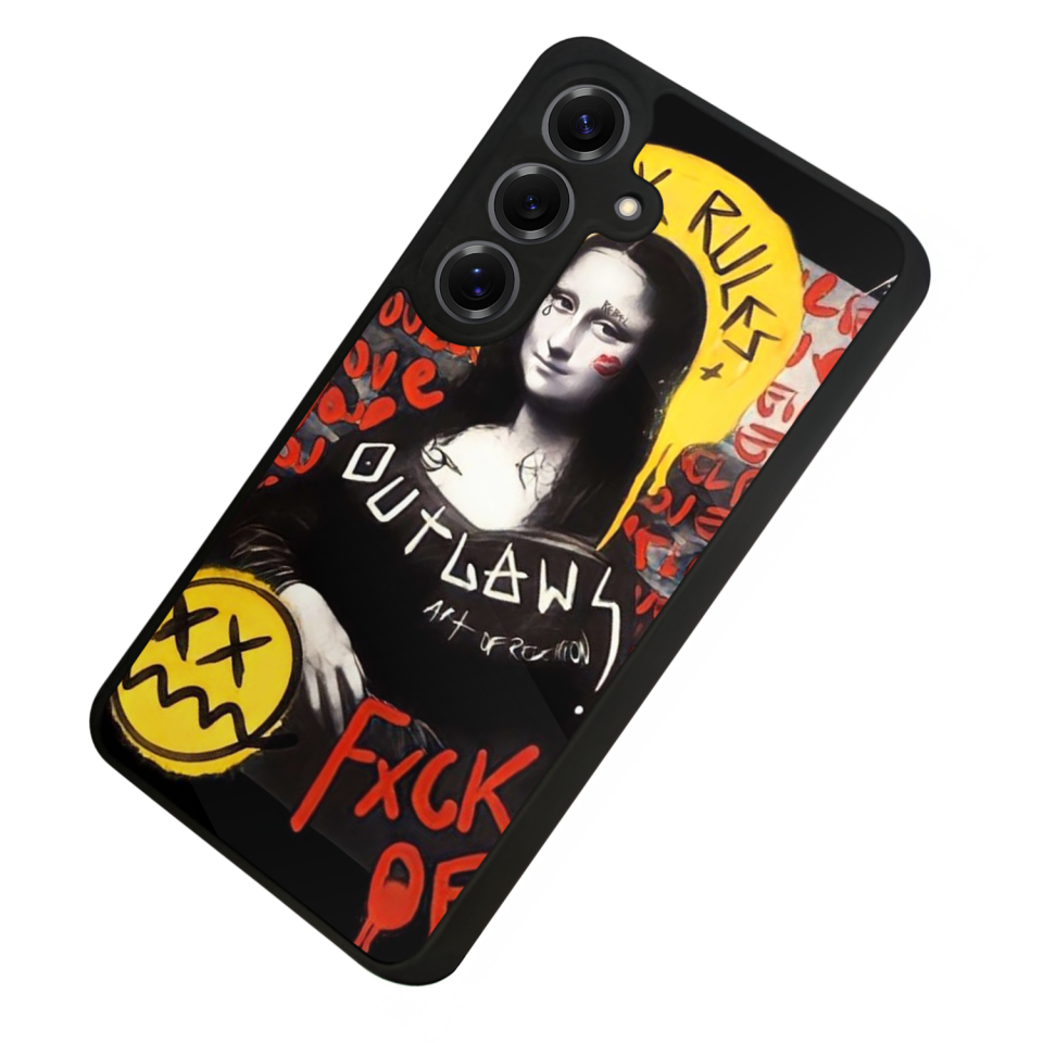 Samsung Galaxy S25 Uyumlu Monalisa Tasarımlı Glossy Premium Kılıf