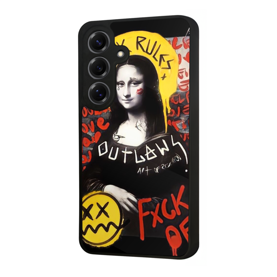 Samsung Galaxy S25 Uyumlu Monalisa Tasarımlı Glossy Premium Kılıf