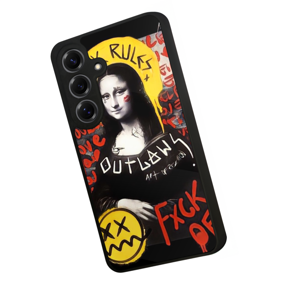 Samsung Galaxy S25 Uyumlu Monalisa Tasarımlı Glossy Premium Kılıf