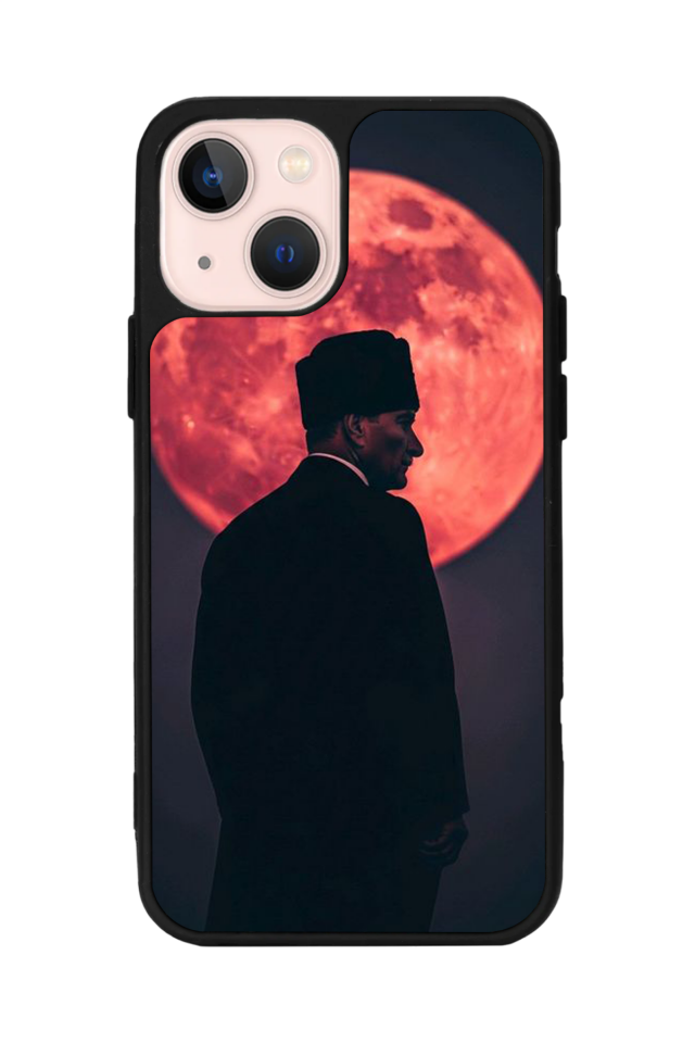 iPhone 15 Plus Uyumlu Mustafa Kemal Ataturk Tasarımlı Glossy Premium Kılıf