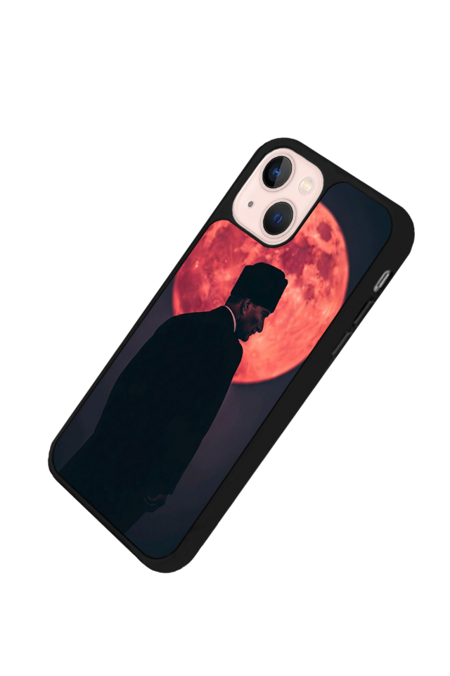 iPhone 15 Plus Uyumlu Mustafa Kemal Ataturk Tasarımlı Glossy Premium Kılıf