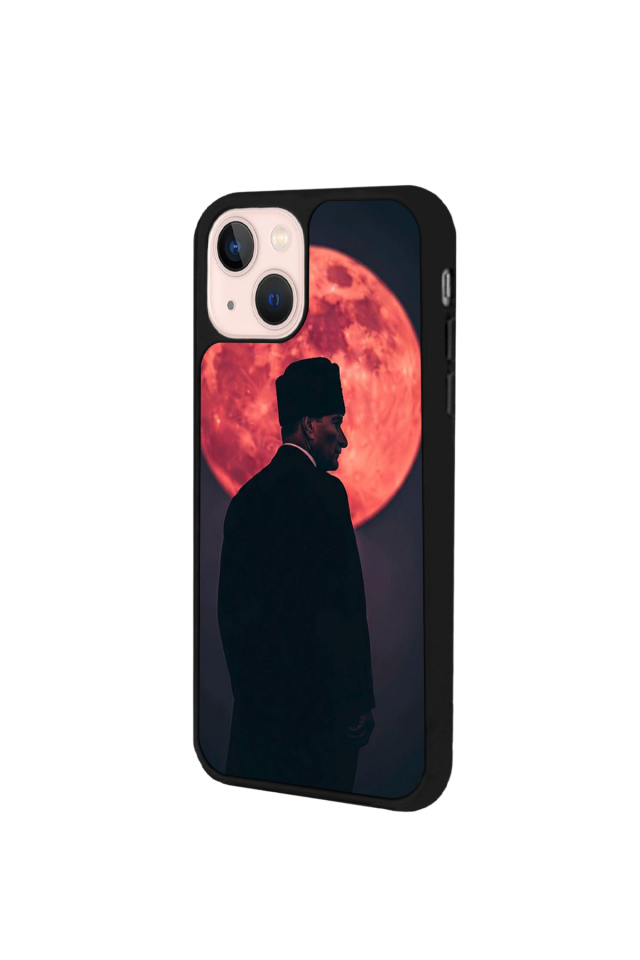 iPhone 15 Plus Uyumlu Mustafa Kemal Ataturk Tasarımlı Glossy Premium Kılıf