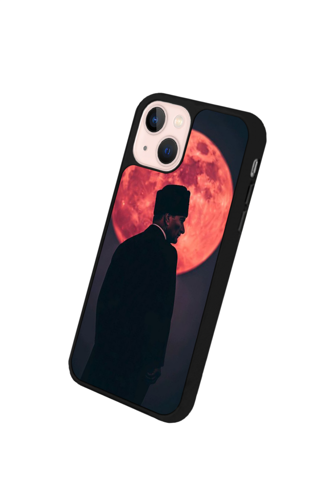 iPhone 15 Plus Uyumlu Mustafa Kemal Ataturk Tasarımlı Glossy Premium Kılıf