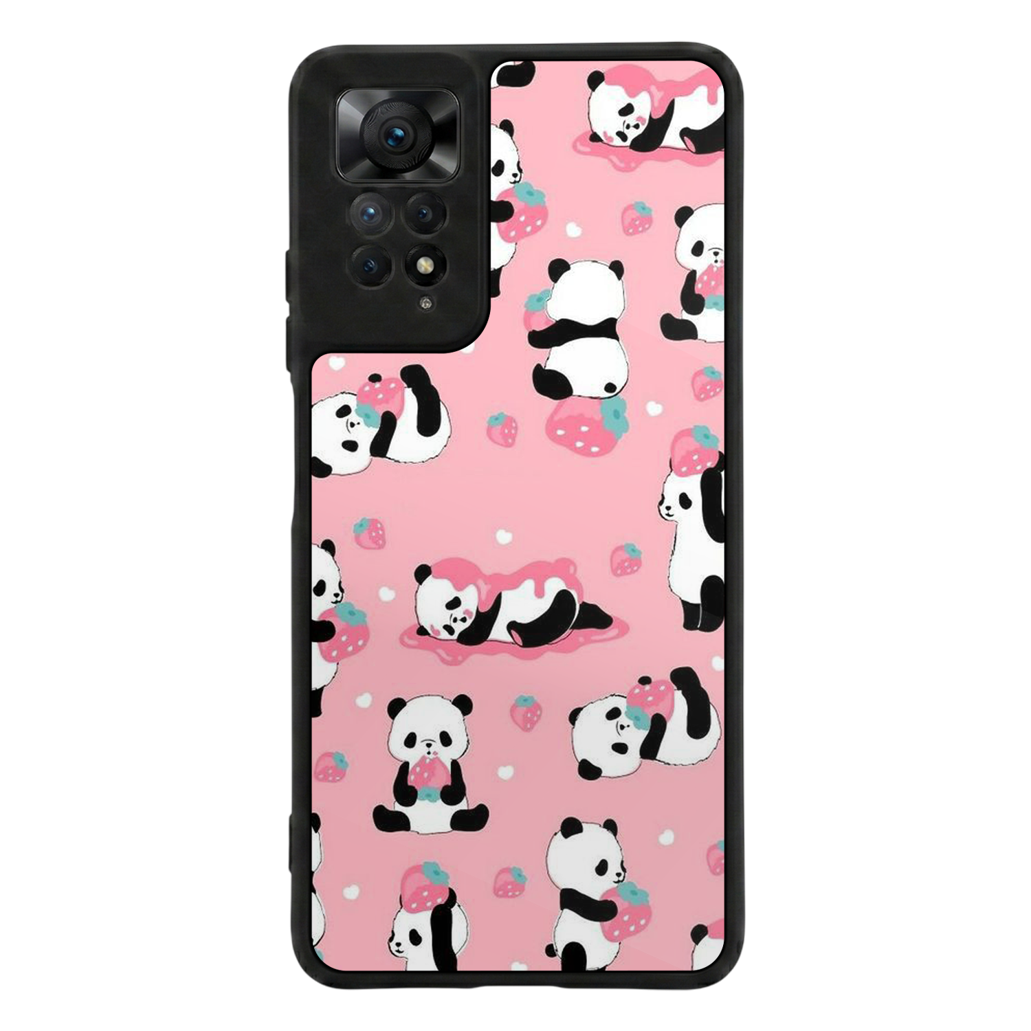 Xiaomi Redmi Note 12 Pro Uyumlu Panda Tasarımlı Glossy Premium Kılıf
