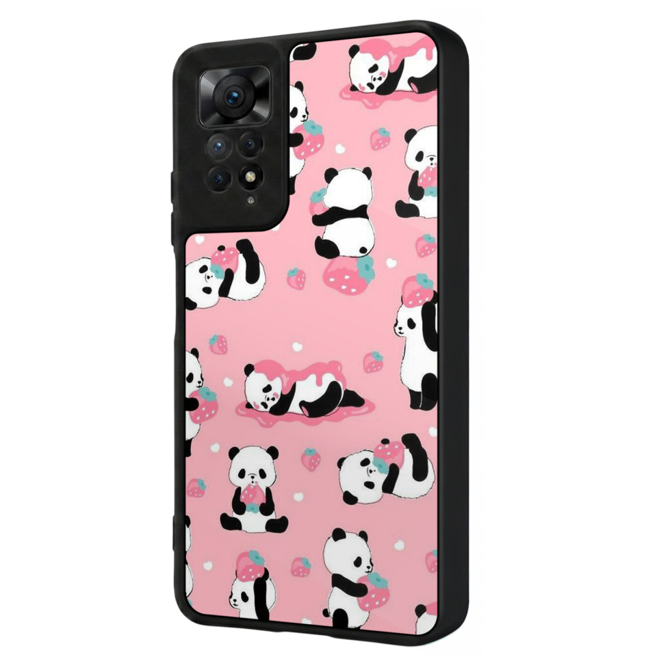 Xiaomi Redmi Note 12 Pro Uyumlu Panda Tasarımlı Glossy Premium Kılıf