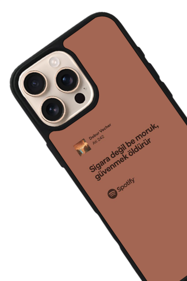 iPhone 15 Pro Max Uyumlu Sarki Sozleri Tasarımlı Glossy Premium Kılıf